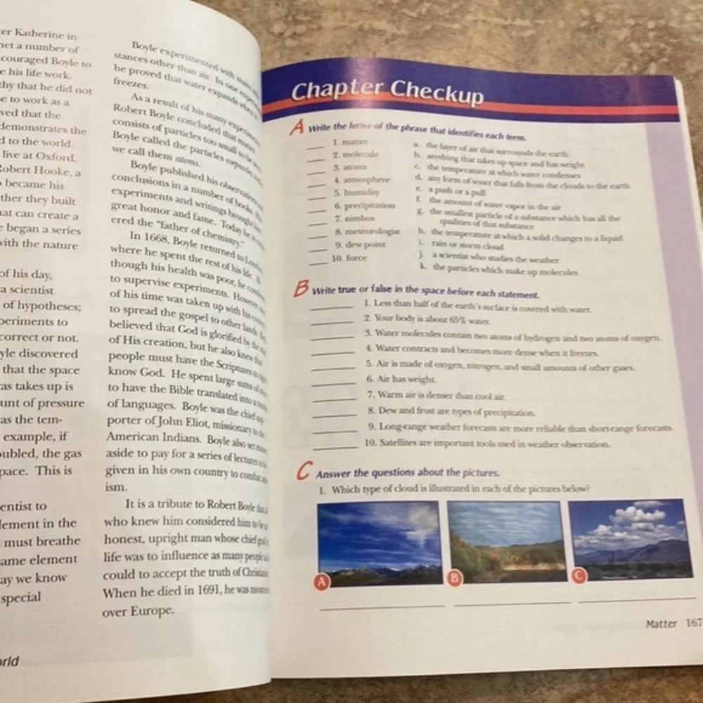 A Beka Understanding God’s World 3rd Ed Science Textbook 4th Grade Homeschool